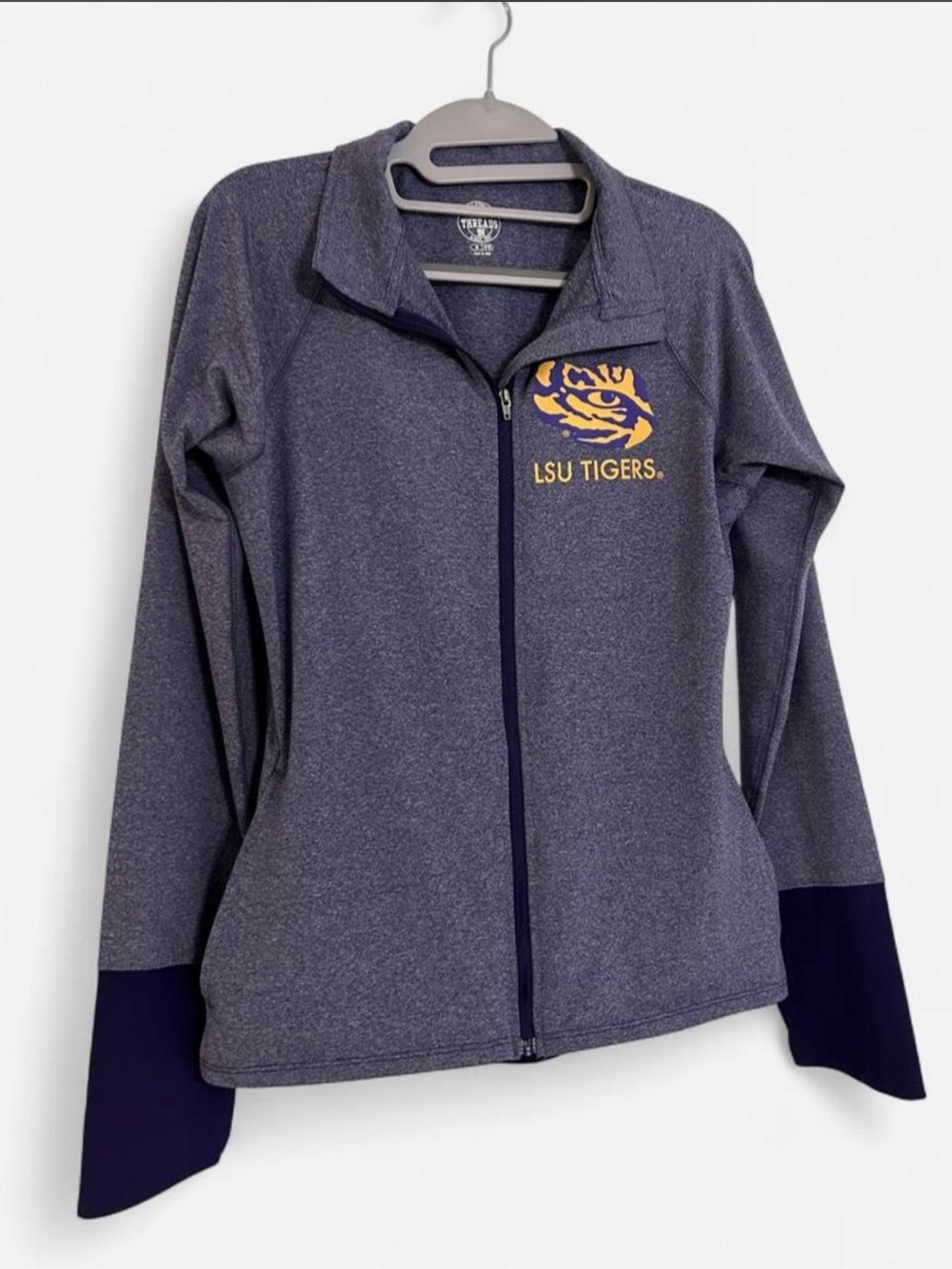 Rivalry Threads Heathered Purple LSU Tigers Full-Zip Jacket